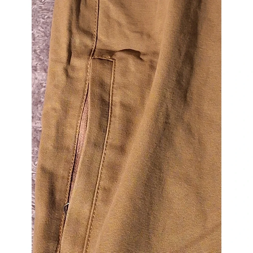 Weatherproof Mens Tan Relaxed Fit Utility Cargo Pants 40x32 Outdoor Casual Work